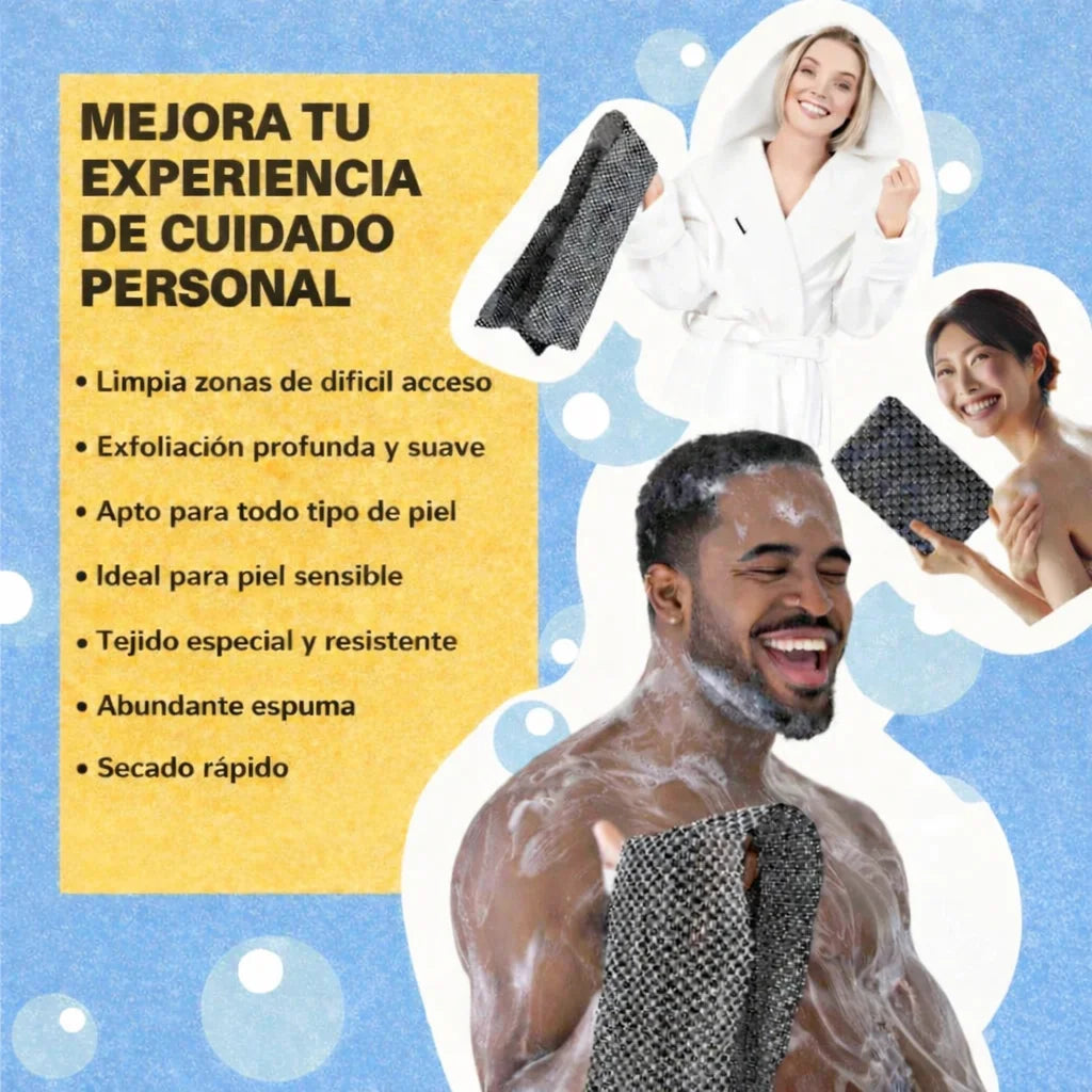 TOALLA EXFOLIANTE ANTIBACTERIANA CLARIA