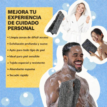 TOALLA EXFOLIANTE ANTIBACTERIANA CLARIA