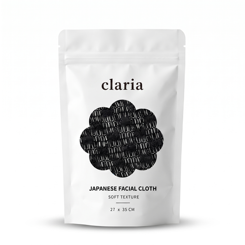 SERVIETTE EXFOLIANTE VISAGE ANTIBACTÉRIENNE CLARIA