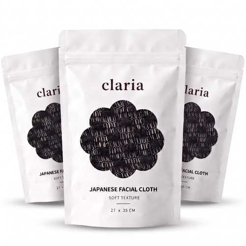 PACK 3 SERVIETTES EXFOLIANTES VISAGE ANTIBACTÉRIENNES CLARIA
