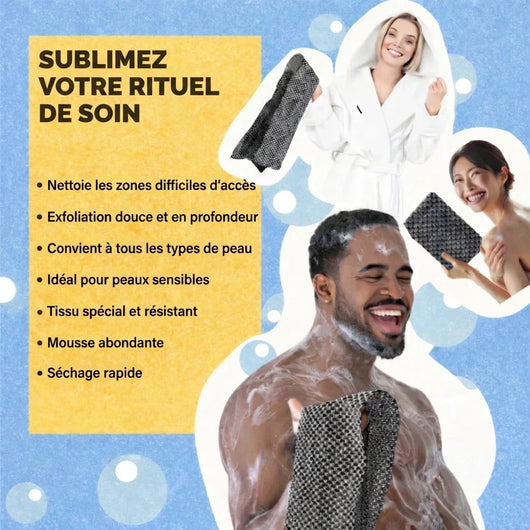 LINGETTE EXFOLIANTE ANTIBACTÉRIENNE CLARIA