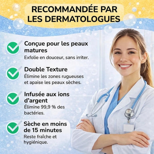 LINGETTE EXFOLIANTE ANTIBACTÉRIENNE CLARIA